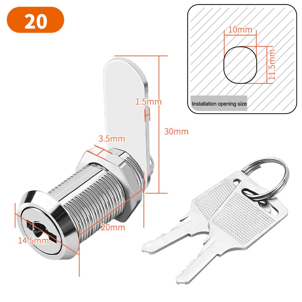 For Filing Cabinets File Cabinet Lock Protect Valuables Two Spare Keys - Picture 21 of 36