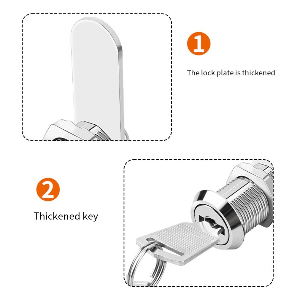 For Filing Cabinets File Cabinet Lock Protect Valuables Two Spare Keys - Picture 19 of 36