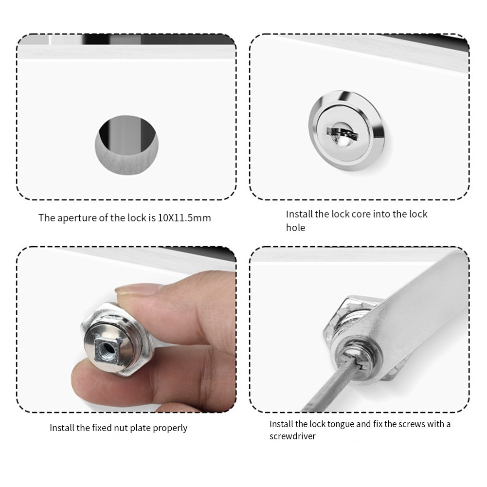 For Filing Cabinets File Cabinet Lock Protect Valuables Two Spare Keys - Picture 16 of 36