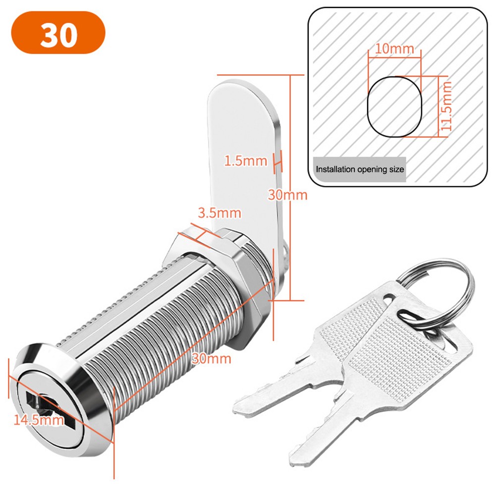 For Filing Cabinets File Cabinet Lock Protect Valuables Two Spare Keys - Picture 34 of 36