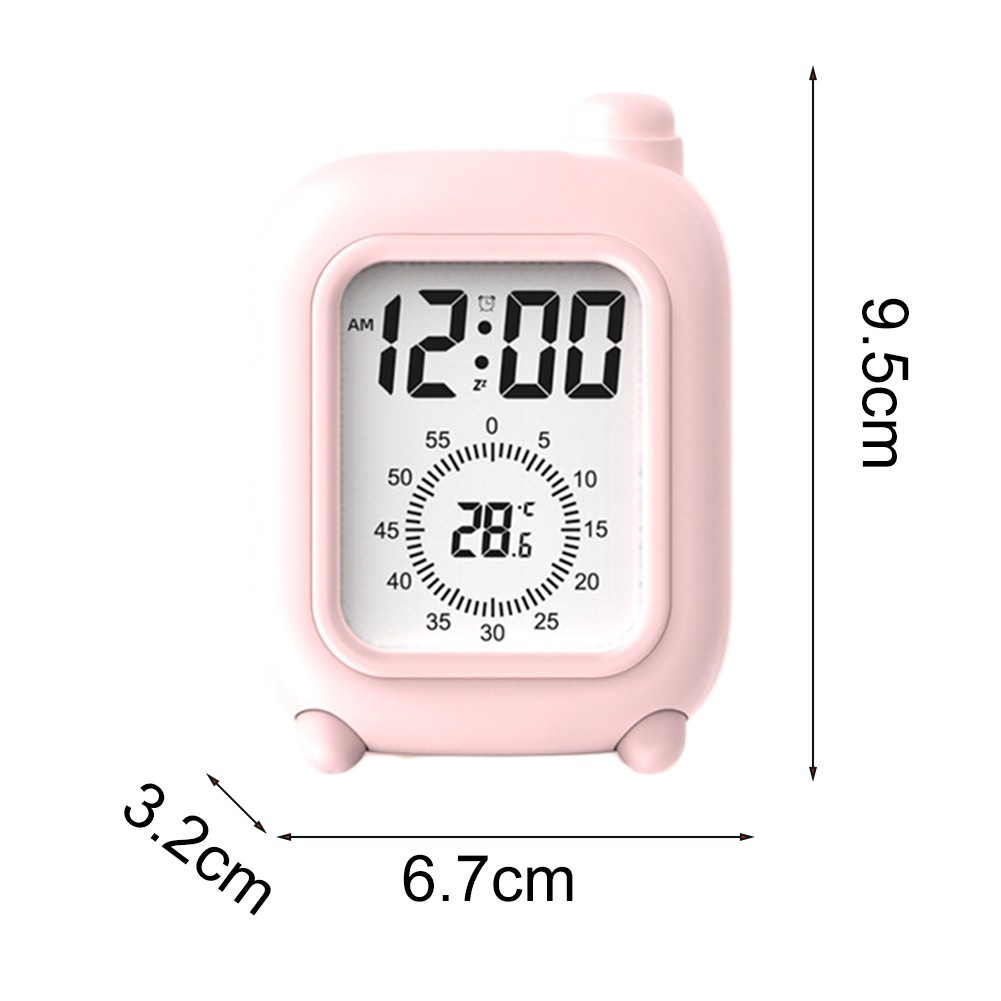Fun Learning Companion Kids Alarm Clock Temperature Display Clock Cute Design - Picture 18 of 23