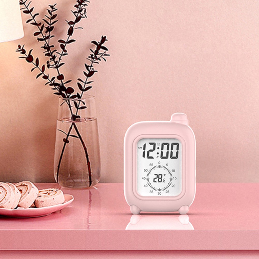 Fun Learning Companion Kids Alarm Clock Temperature Display Clock Cute Design - Picture 20 of 23