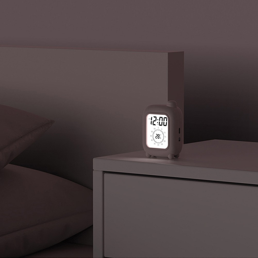 Fun Learning Companion Kids Alarm Clock Temperature Display Clock Cute Design - Picture 14 of 23