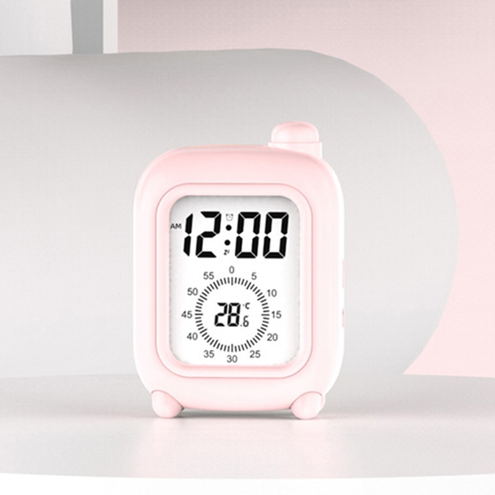 Fun Learning Companion Kids Alarm Clock Temperature Display Clock Cute Design - Picture 19 of 23