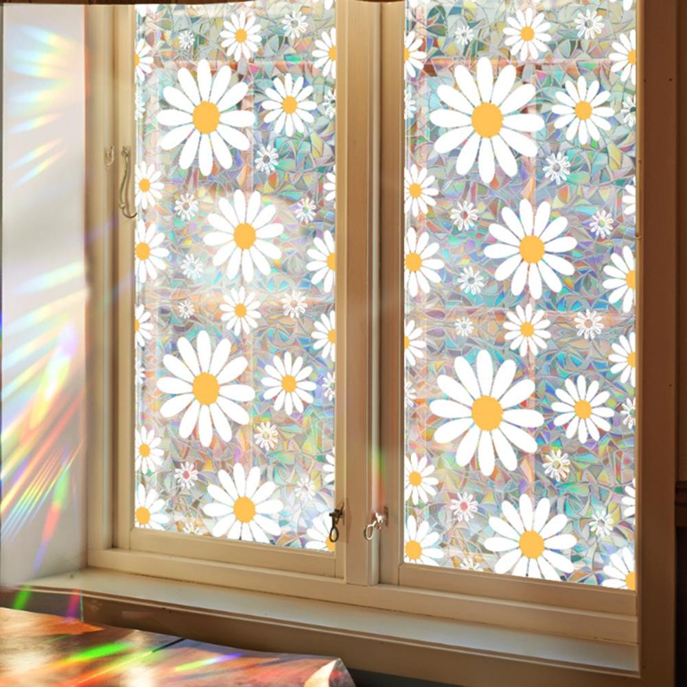 Colorful Floral Design Window Film for UV Protection and Bright Spaces - Bild 22 von 25