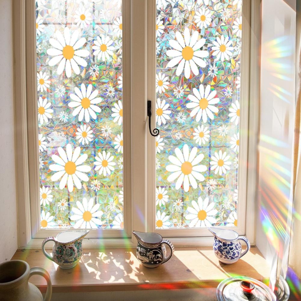 Colorful Floral Design Window Film for UV Protection and Bright Spaces - Bild 23 von 25