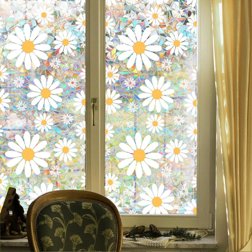 Colorful Floral Design Window Film for UV Protection and Bright Spaces - Bild 24 von 25