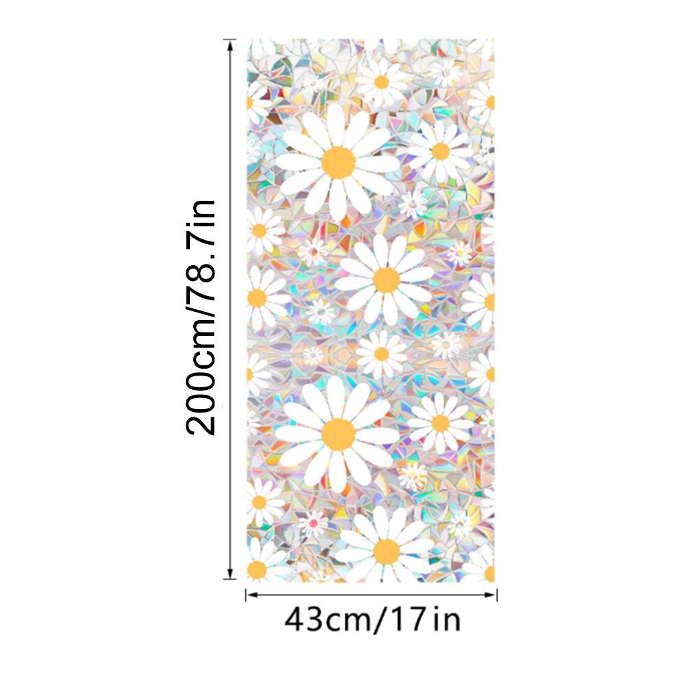 Colorful Floral Design Window Film for UV Protection and Bright Spaces - Bild 18 von 25