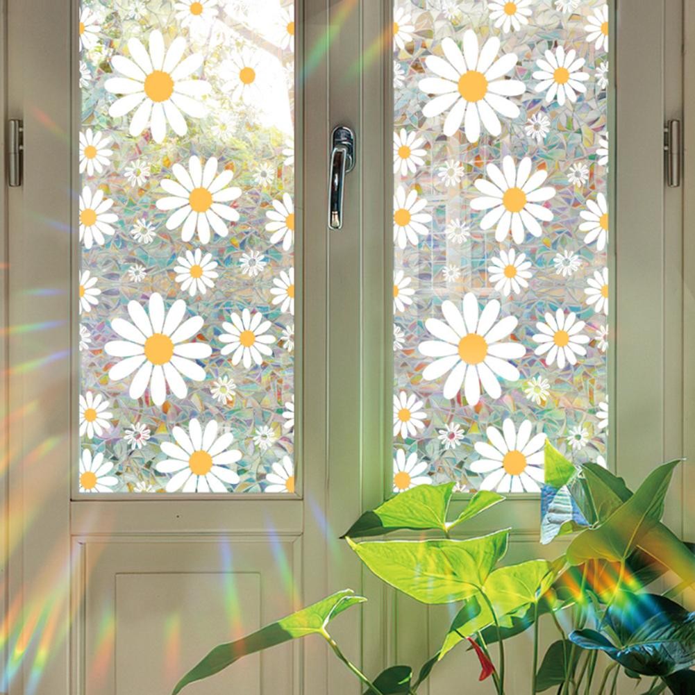 Colorful Floral Design Window Film for UV Protection and Bright Spaces - Bild 16 von 25