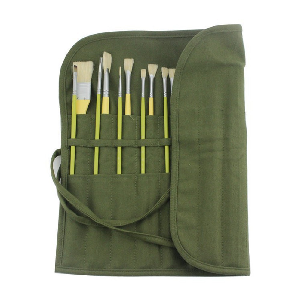 Functional Paintbrush and Pencil Storage Bag for Creative Professionals