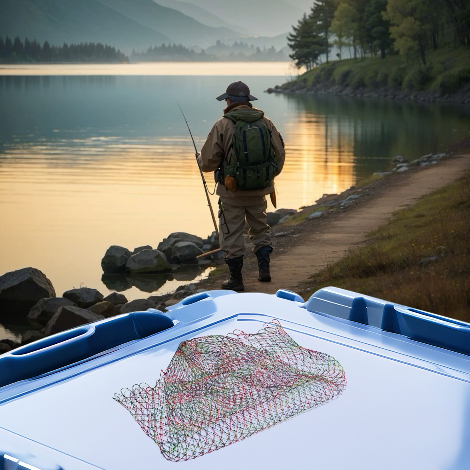 Nylon Angelkescher Ersatz Eigenschaften hohe Belastbarkeit bis 75 kg - Bild 34 von 52