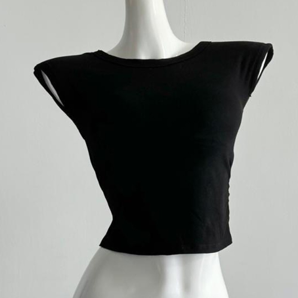 Hot Girl Style Sexy Backless Short Sleeves T Shirts Summer Design Short Style - Picture 31 of 31