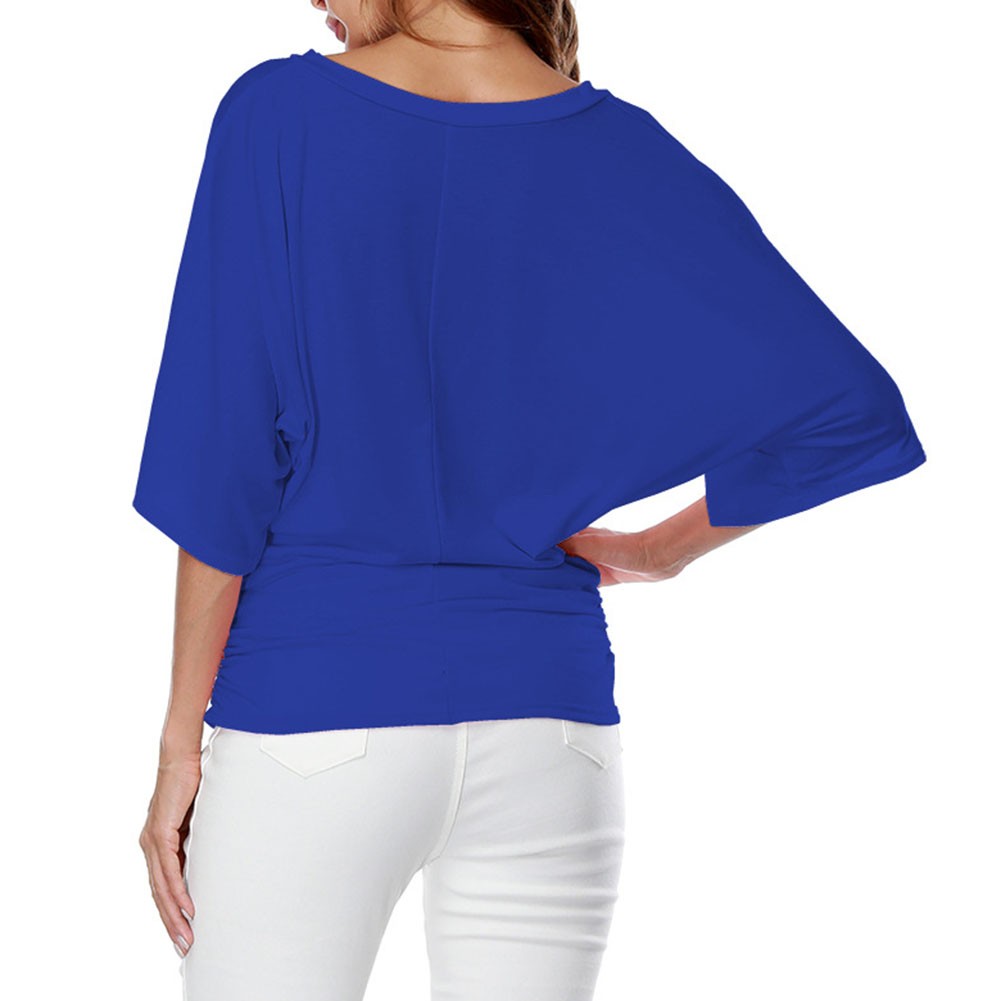 Largesized Vneck Tshirt for Women Comfortable Short Sleeve Casual Wear - Picture 22 of 108