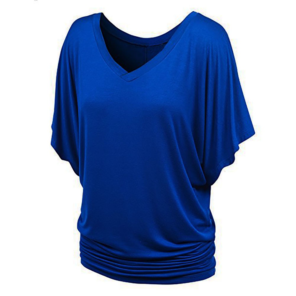 Largesized Vneck Tshirt for Women Comfortable Short Sleeve Casual Wear - Picture 24 of 108