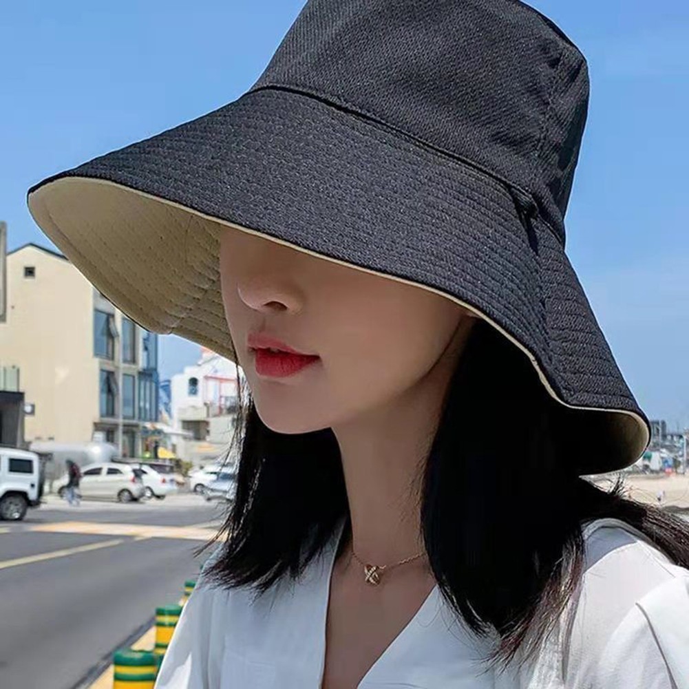Large Brim Hat Summer Sun Hat Lightweight Design Multiple Colors Available soldes