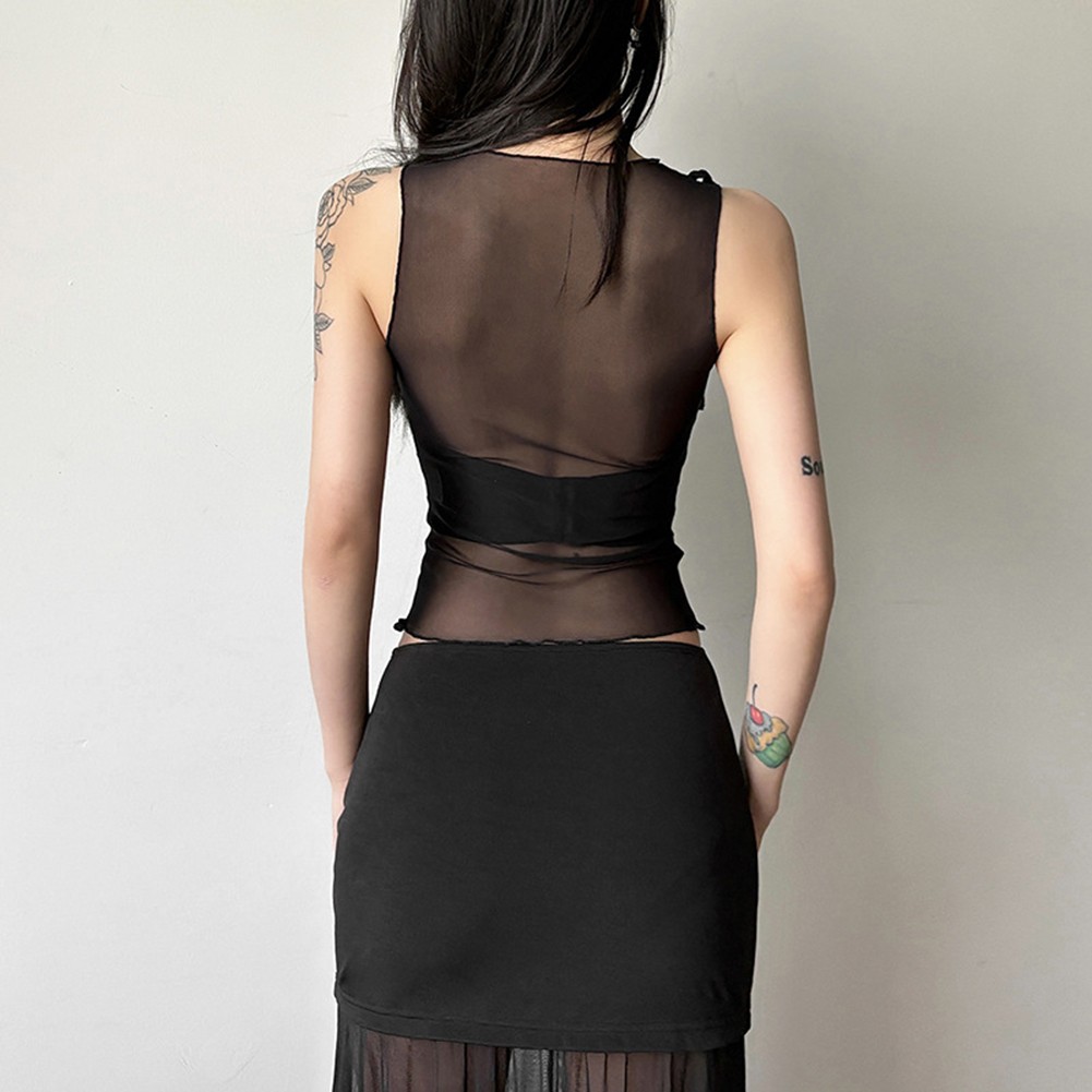 Fashion Vinta Geglam Women Sleeveless Cropped Tank Top for All Seasons - Picture 19 of 33