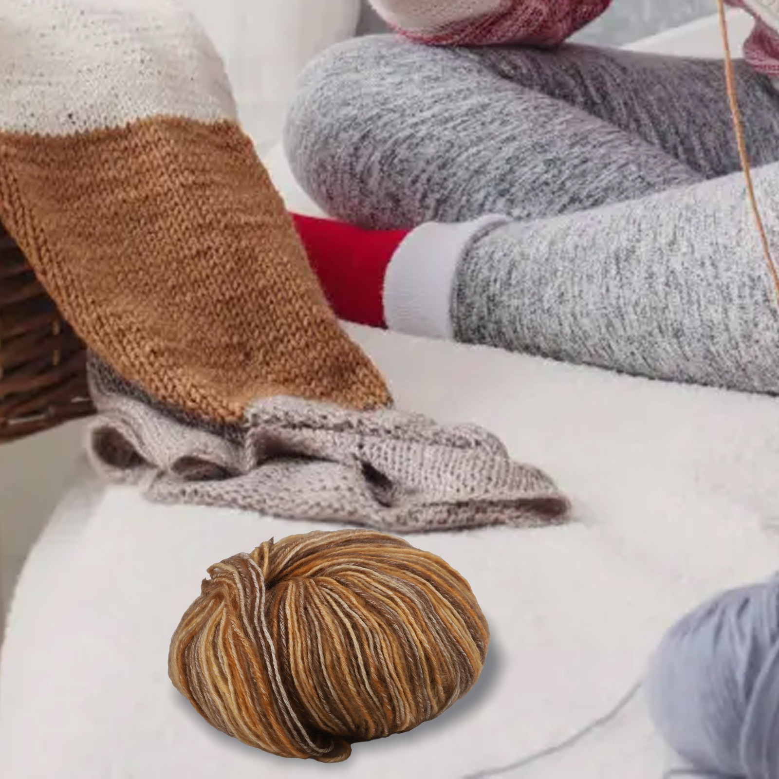 Brandneu Lockiges Garn Baumwolle Stricken Tarnung Tragbar Weich Wollkugel - Picture 28 of 41