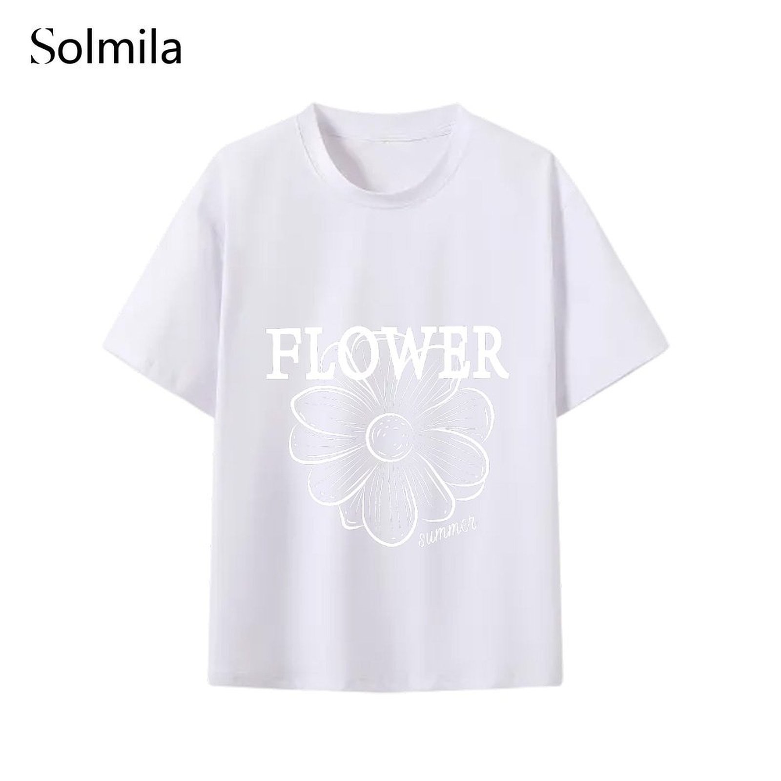 Short Sleeve Shirt Comfortable Top Spring Fashion Korean Screen Pattern - Picture 10 of 15