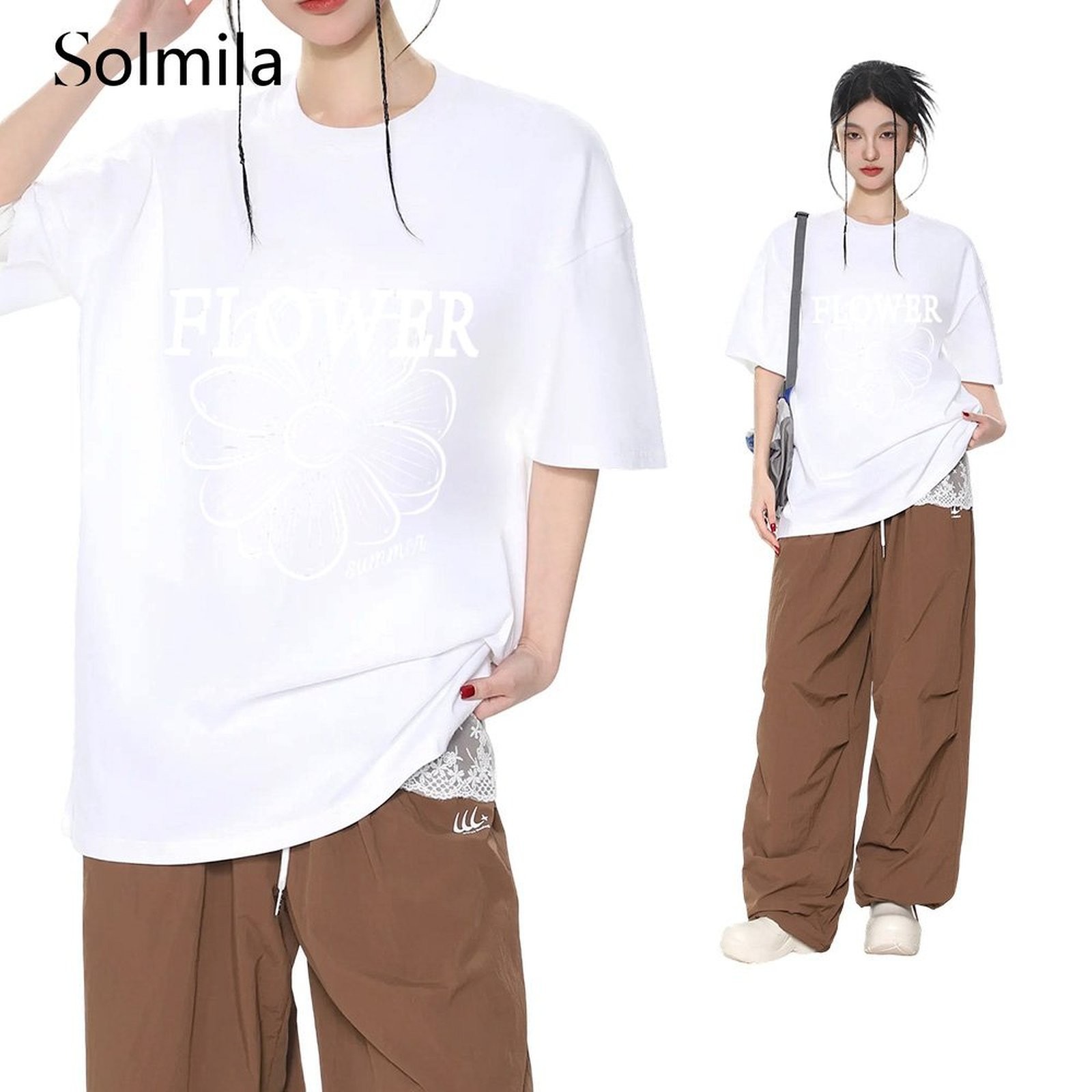 Short Sleeve Shirt Comfortable Top Spring Fashion Korean Screen Pattern - Picture 11 of 15