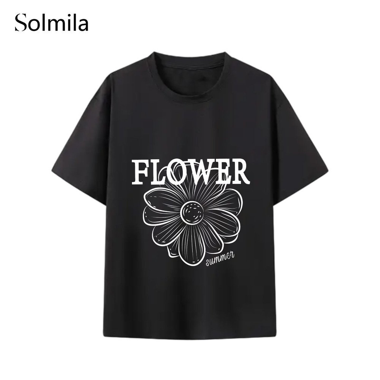 Short Sleeve Shirt Comfortable Top Spring Fashion Korean Screen Pattern - Picture 8 of 15