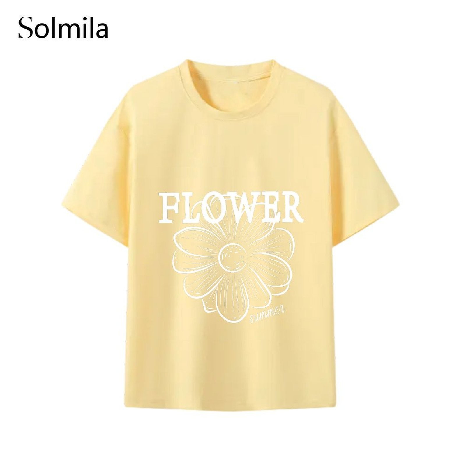 Short Sleeve Shirt Comfortable Top Spring Fashion Korean Screen Pattern - Picture 14 of 15
