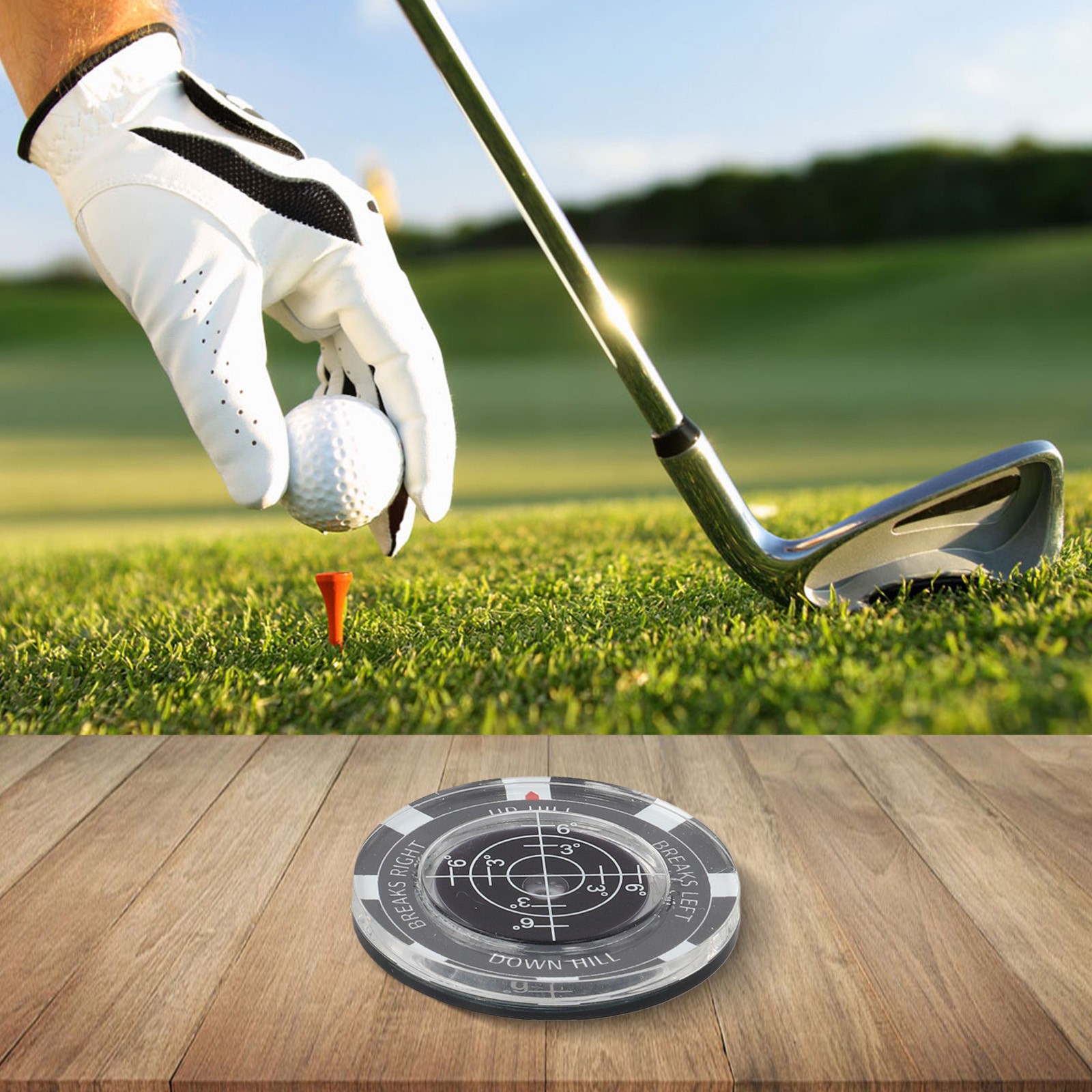 Lector verde para golf con nivel de burbuja para mejorar la precisión del golf - Imagen 33 de 52