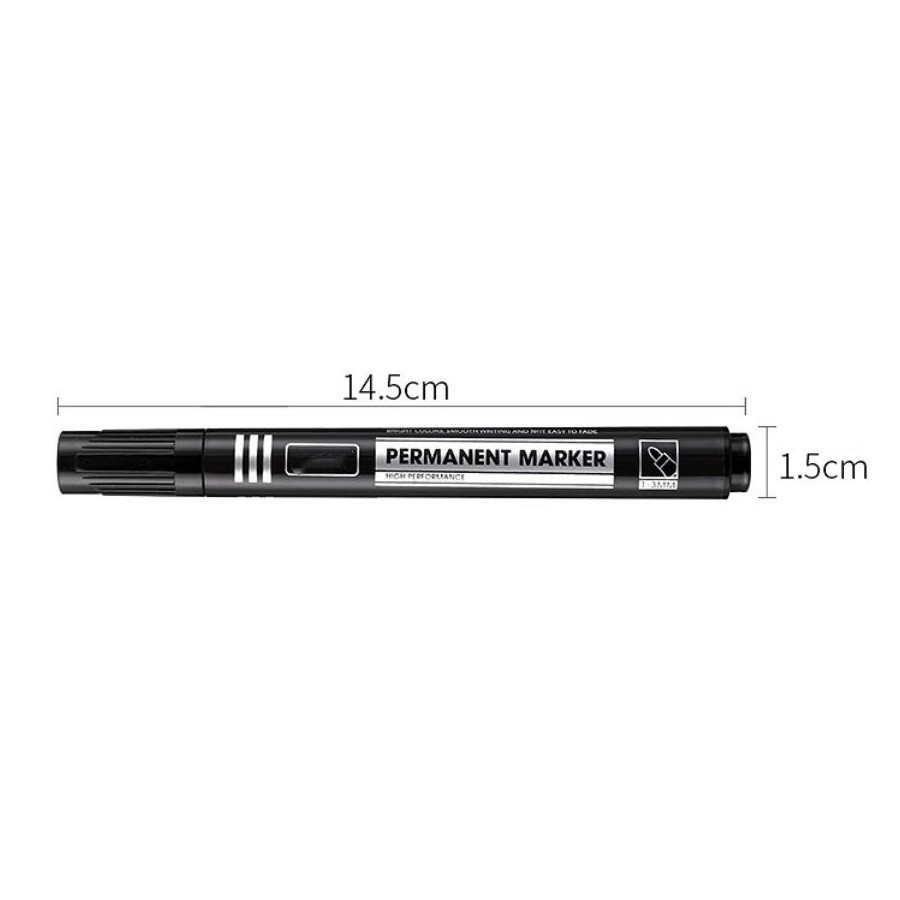 Waterproof Permanent Marker Pens Set 3 Pieces 2 8mm Fine and Broad Tips - Produktbild 3