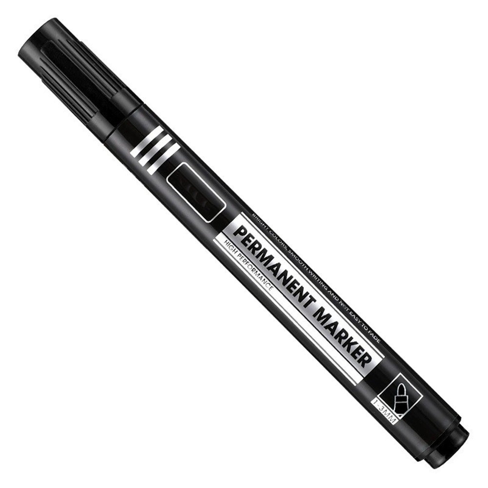 Waterproof Permanent Marker Pens Set 3 Pieces 2 8mm Fine and Broad Tips