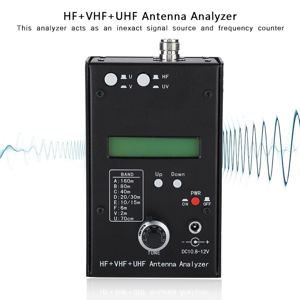 LC Meter Impedance Range 10 - 500Ω Metal Material Professional Antenna Analyzer