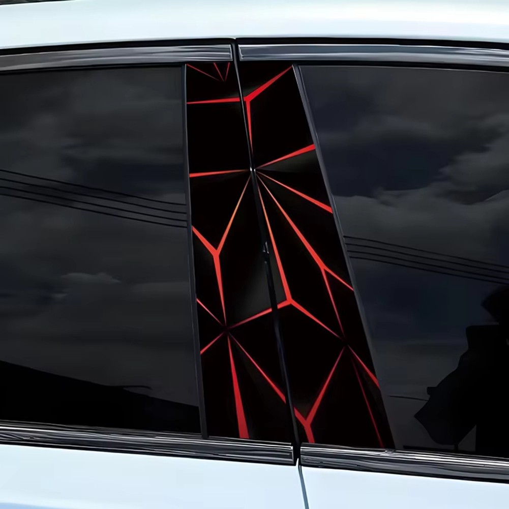 2x For Honeycomb Car B Pillar Waterproof Decal for Door Post Application - Picture 12 of 17