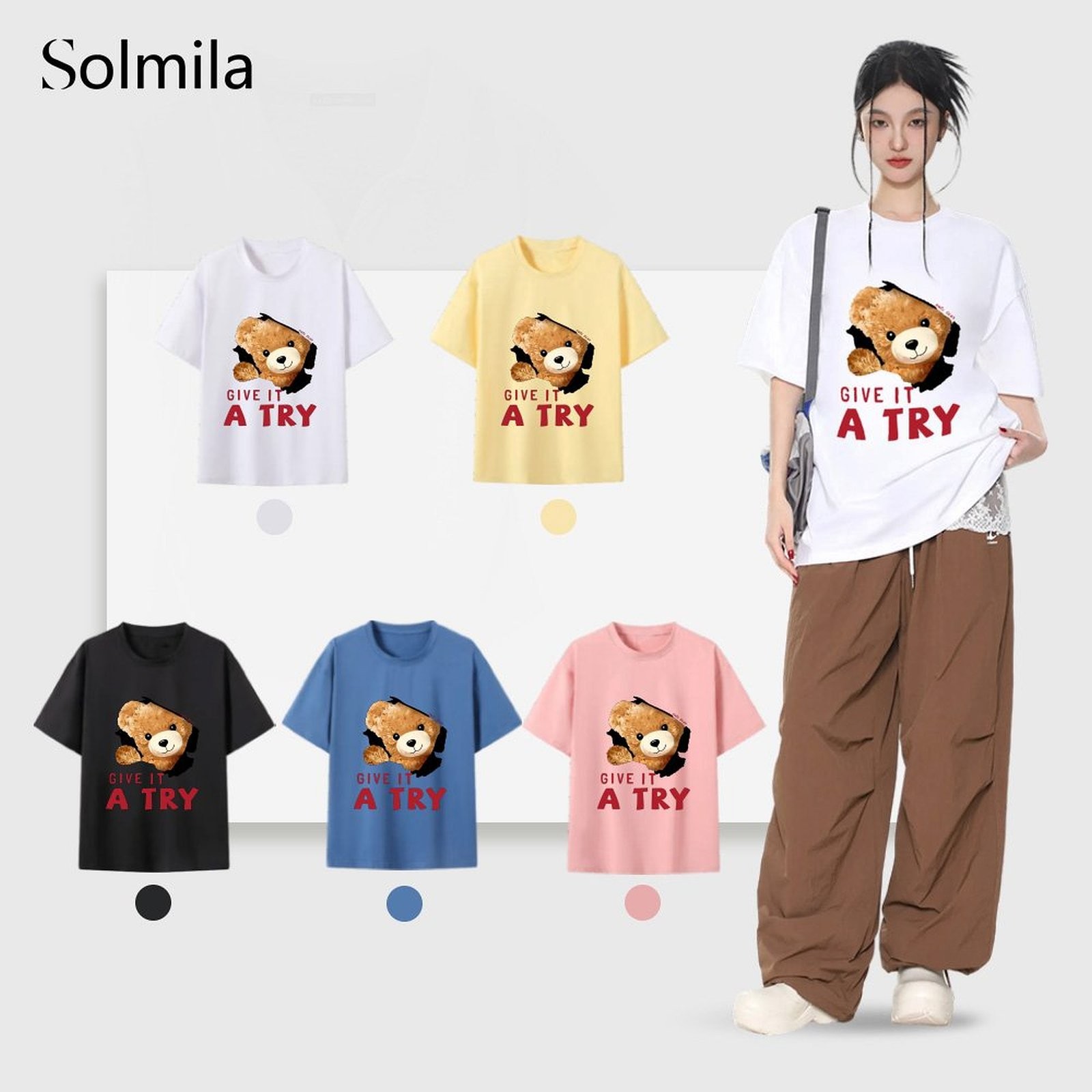 For Women Korean Style Shirt Short Sleeve Top Spring Fashion Daily Wear - Picture 11 of 15