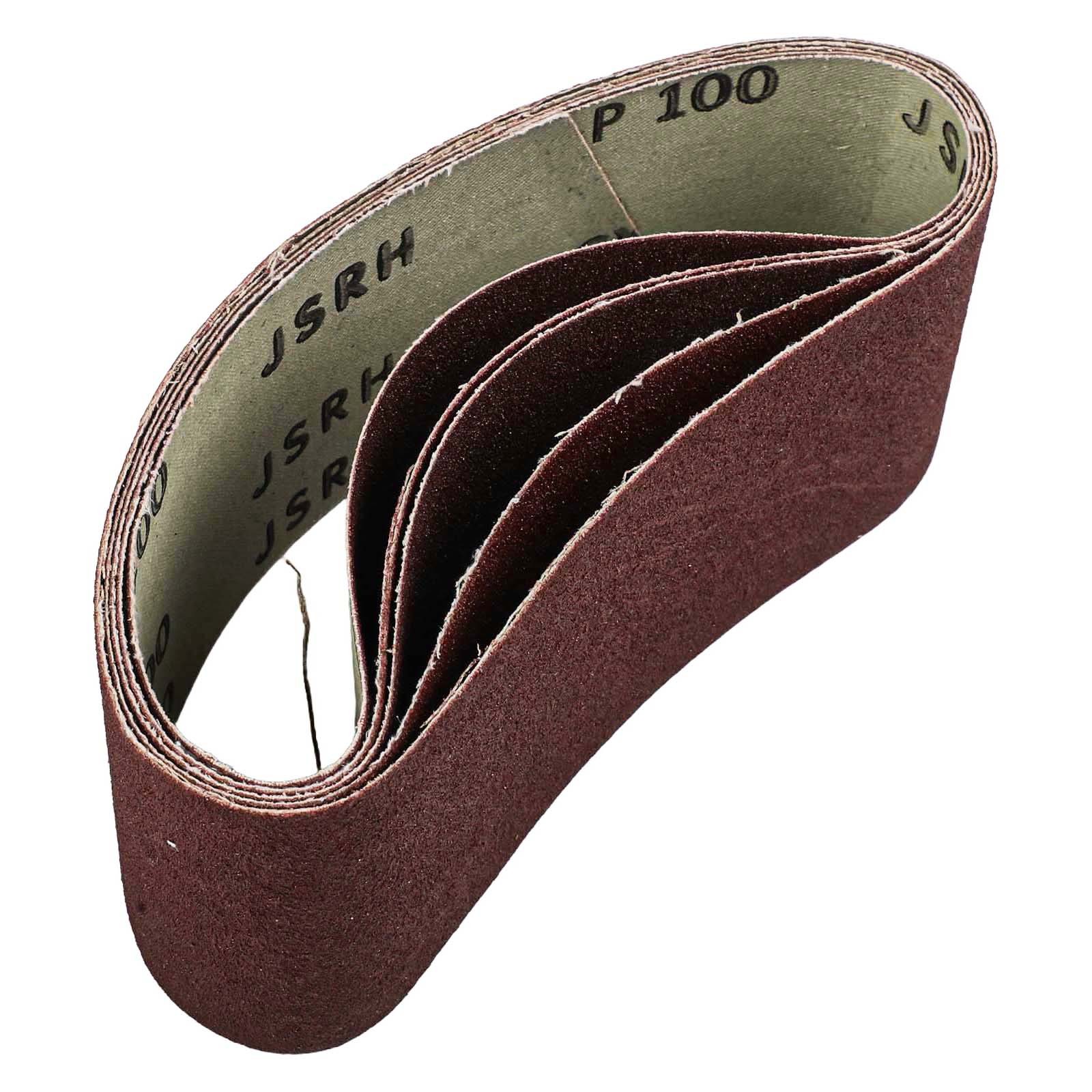 Juego de cinturones de papel de lijar con material de óxido de aluminio tamaño 75x457 mm paquete de cinco - Imagen 41 de 62