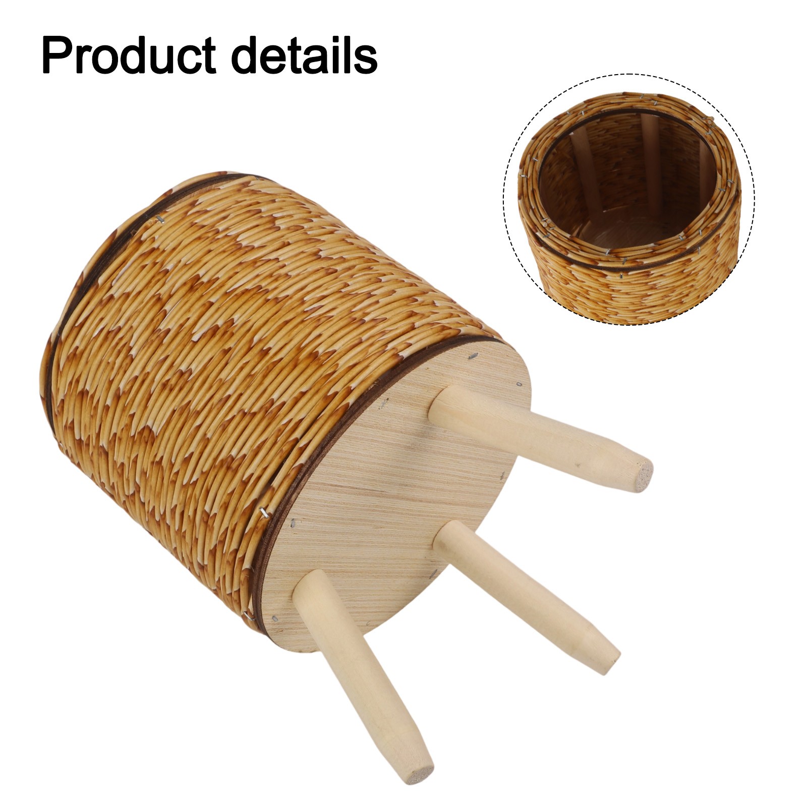 Desktop Plant Storage Compact Design Plant Storage Solution Good Straw Material
