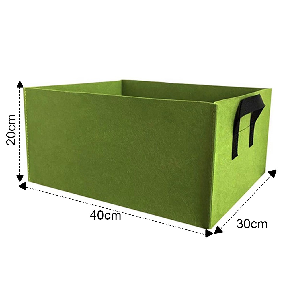 Rectangular Grow Bags for Vegetables 4Pcs Set with Ample Planting Space - Picture 15 of 28