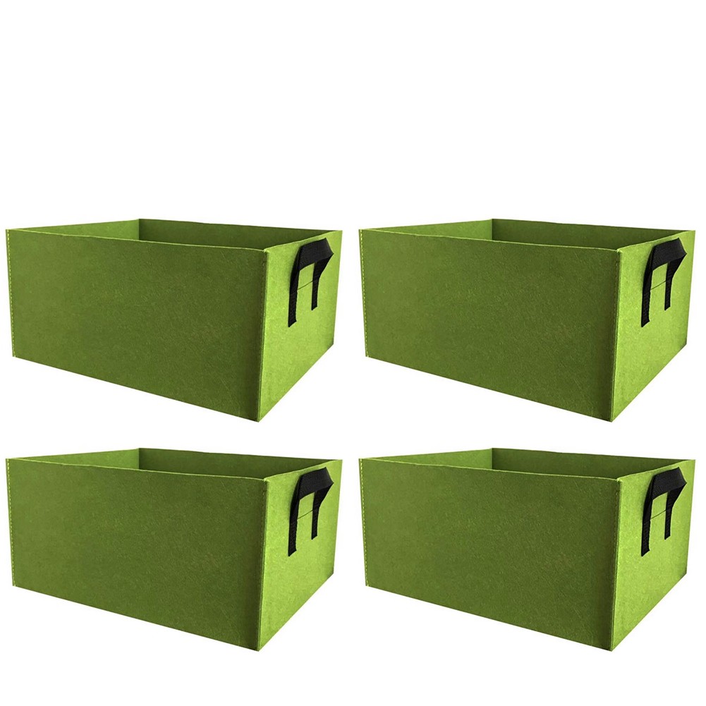 Rectangular Grow Bags for Vegetables 4Pcs Set with Ample Planting Space - Picture 13 of 28