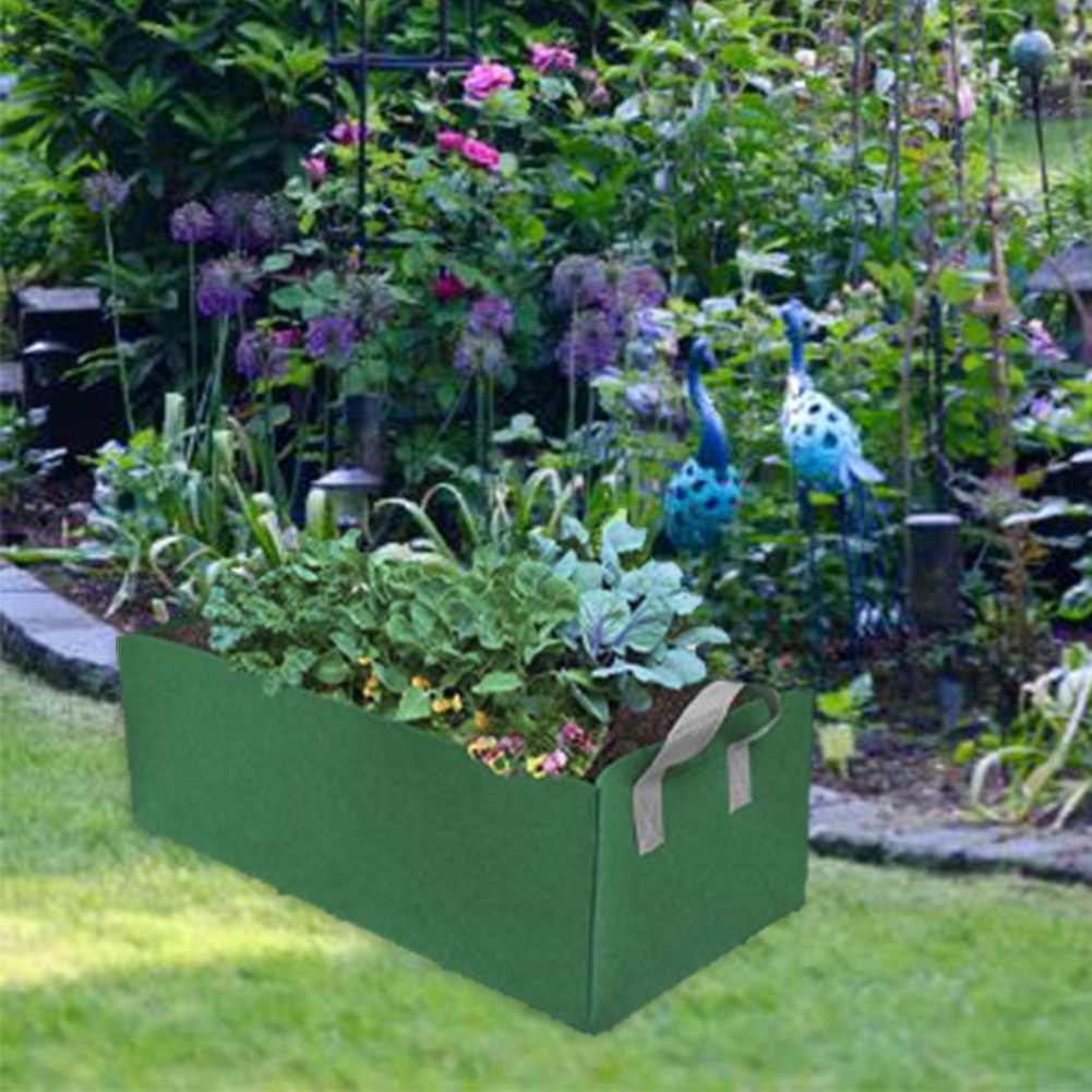 Rectangular Planting Bags for Home Gardening 4Pcs NonWoven Fabric 50 30 20cm - Picture 14 of 24