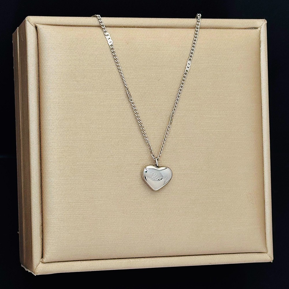 Ti Steel Love Heart Necklace Stylish Addition to Your Jewelry Collection - Picture 14 of 14