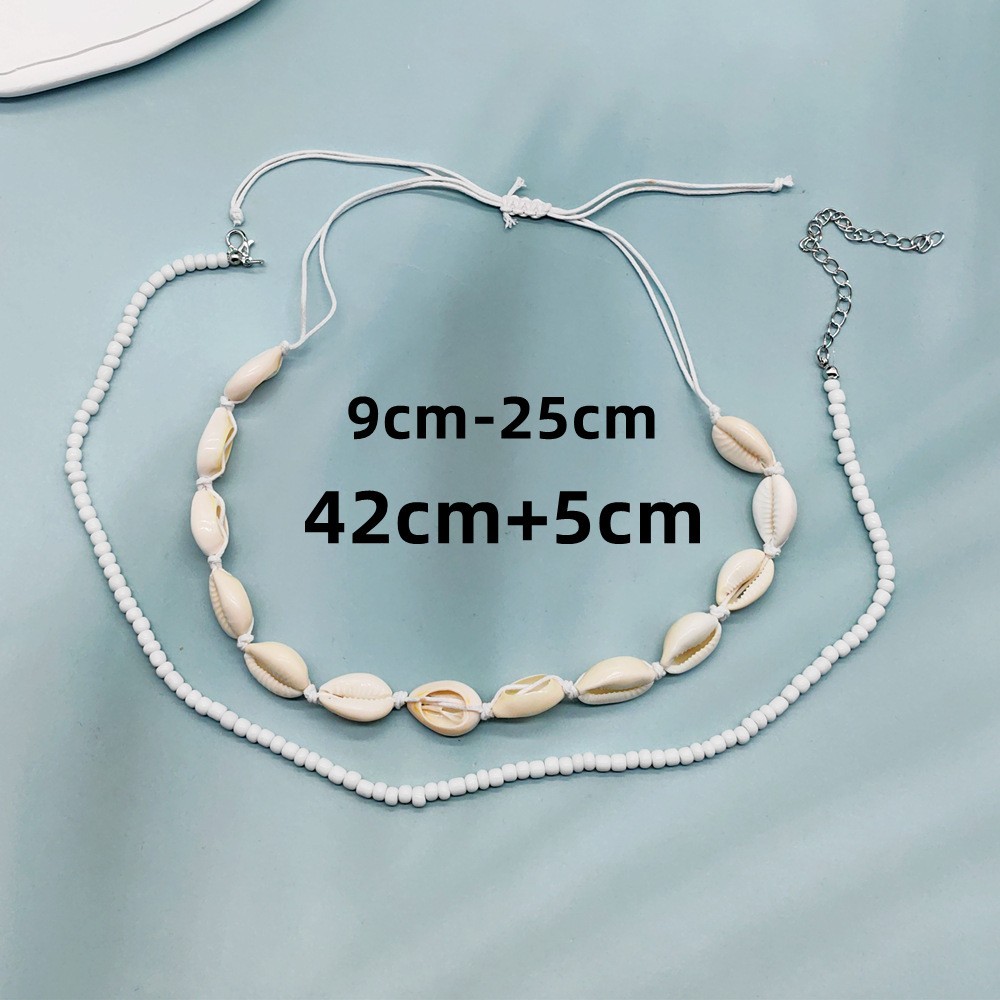 Handcrafted Gradient Necklace with Starfish and White Freshwater Pearls - Picture 21 of 21