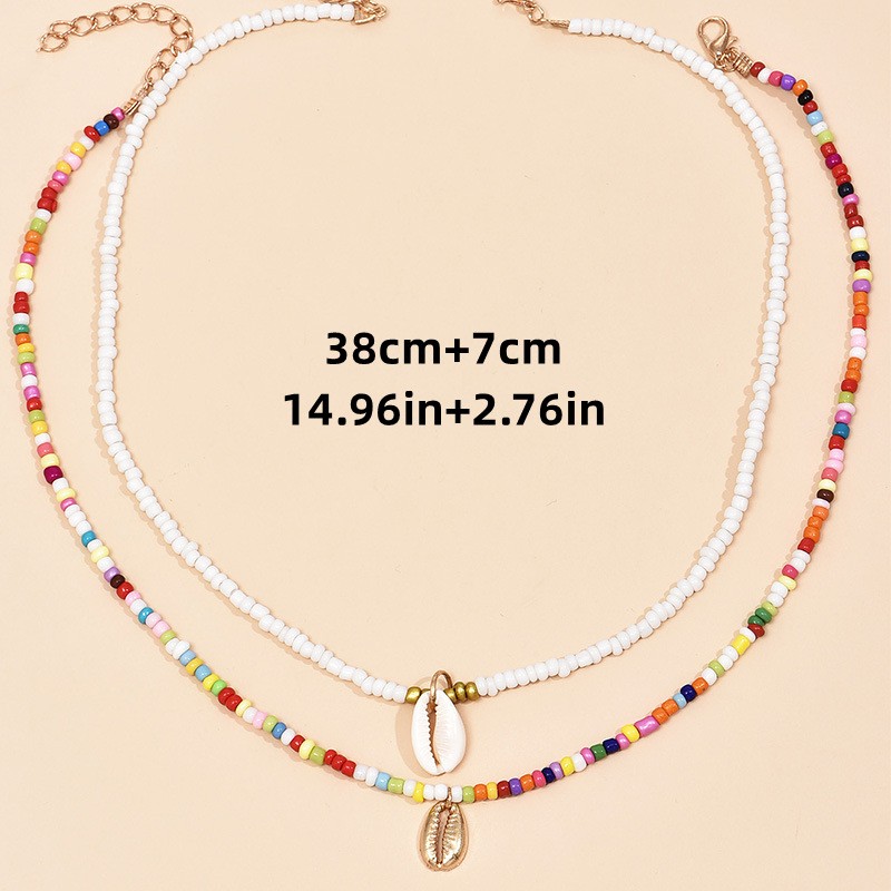 Handcrafted Gradient Necklace with Starfish and White Freshwater Pearls - Picture 19 of 21
