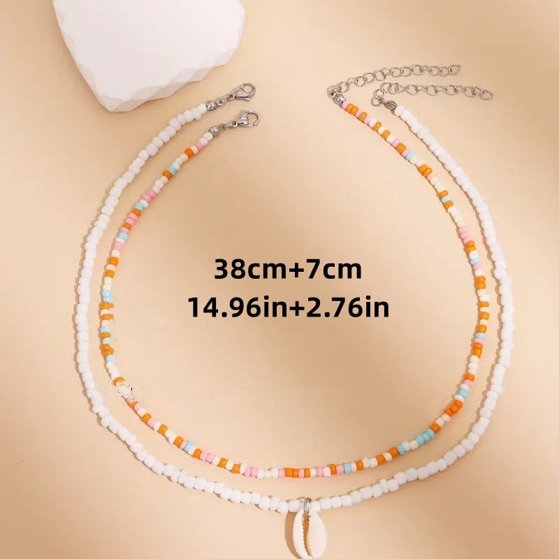 Handcrafted Gradient Necklace with Starfish and White Freshwater Pearls - Picture 20 of 21