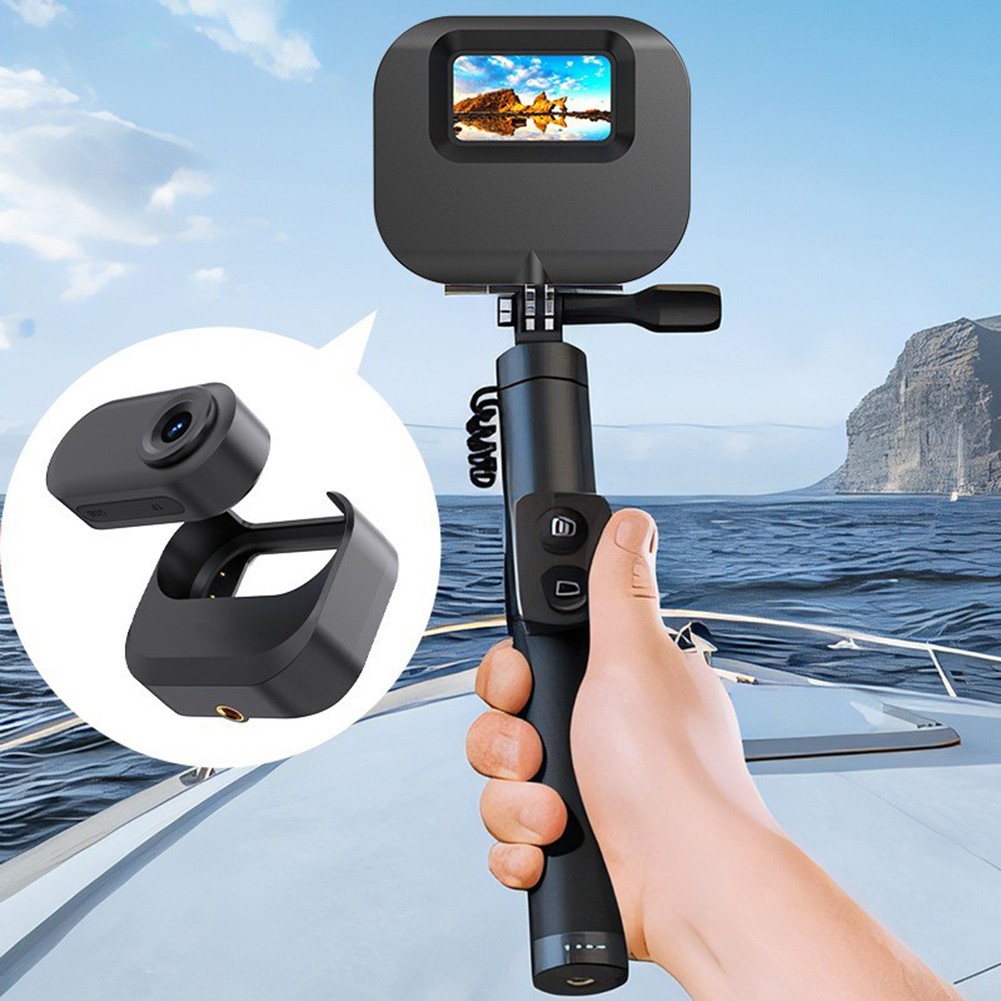 Caméra Portable étanche 2.7K - Grand Angle 110°, 21g, Enregistrement En Boucle | Pour Sports, Aventures, Mini Lunettes Incluses
