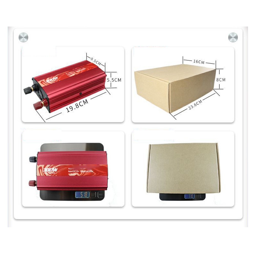 Onduleur haute performance 300W pour boutiques conversion DC en AC pour électronique