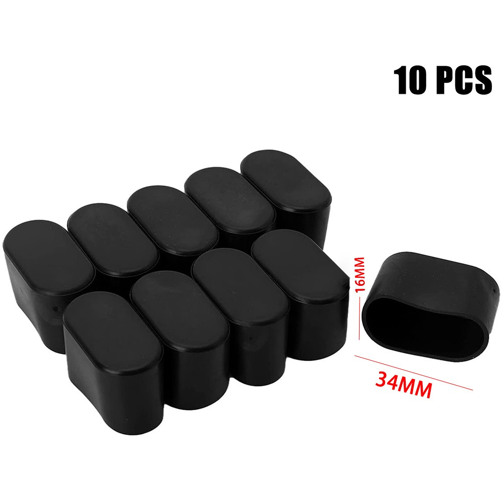 Nuevo Práctico Tapa de Pata de Silla Cubiertas Ovaladas Pies de Mesa Muebles PVC Patio - Imagen 20 de 79
