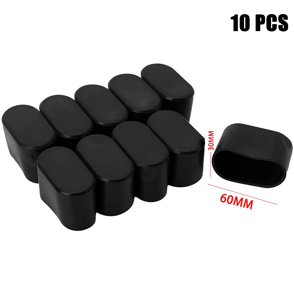 Nuevo Práctico Tapa de Pata de Silla Cubiertas Ovaladas Pies de Mesa Muebles PVC Patio - Imagen 44 de 79