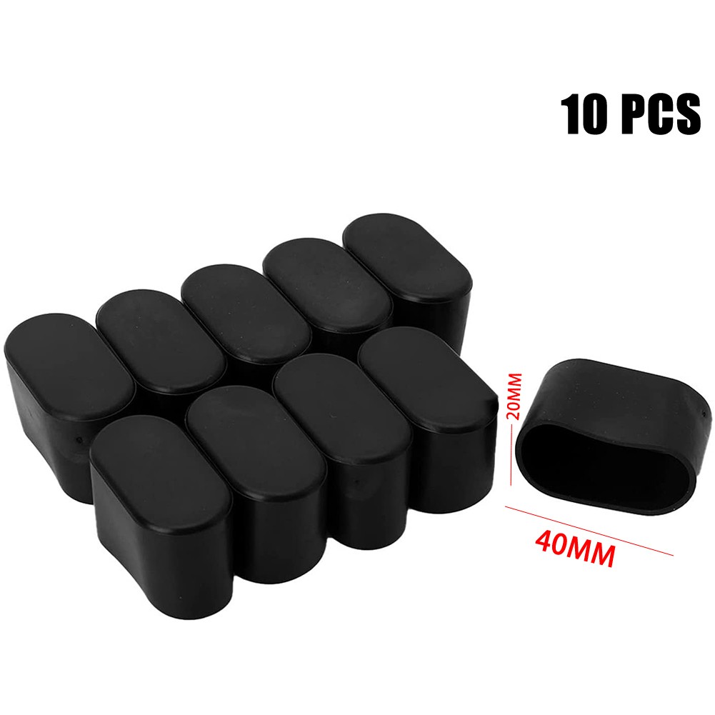 Nuevo Práctico Tapa de Pata de Silla Cubiertas Ovaladas Pies de Mesa Muebles PVC Patio - Imagen 34 de 79