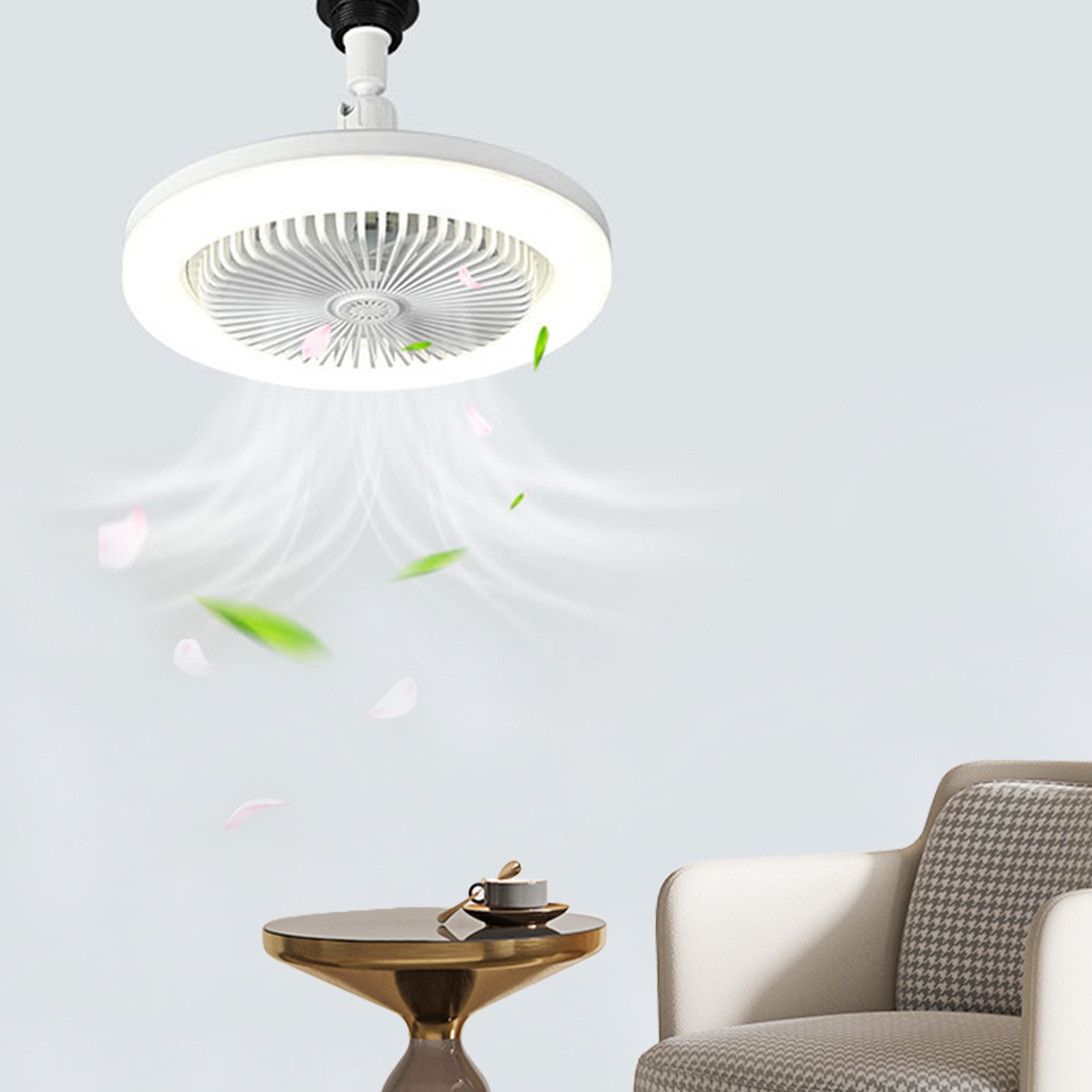 Energy Saving LED Fan Light E27 Screw Super Bright for Bedroom Lighting - Picture 33 of 58