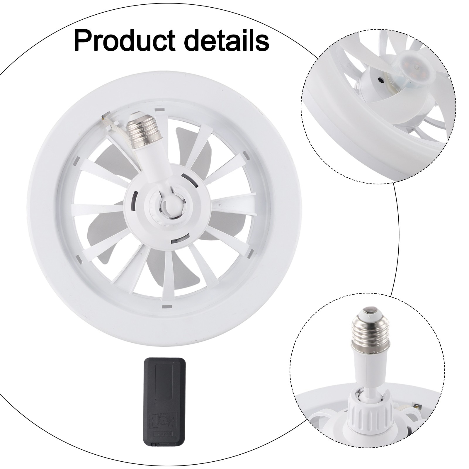 Energy Saving LED Fan Light E27 Screw Super Bright for Bedroom Lighting - Picture 35 of 58