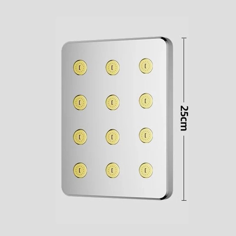 Pressurized 10 Inch Shower Head with Anti Blocking System for Easy Use