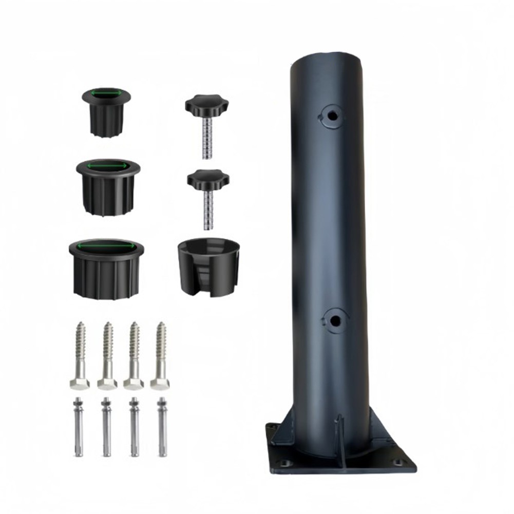 Compact Metal Umbrella Base Adjustable for Outdoor Furniture Stability