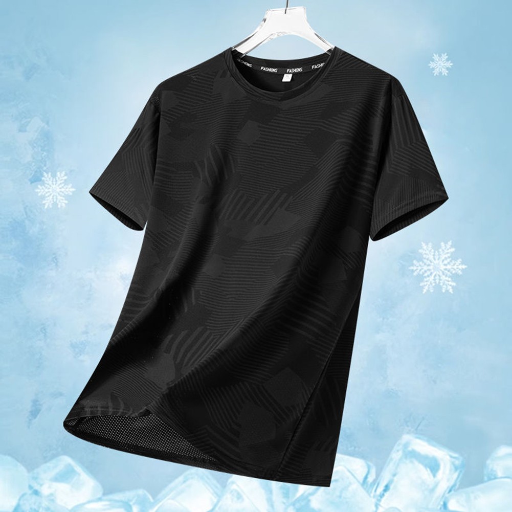 Short Sleeve Casual T Shirts for Men O Neck Style with Camouflage Print - Picture 23 of 28